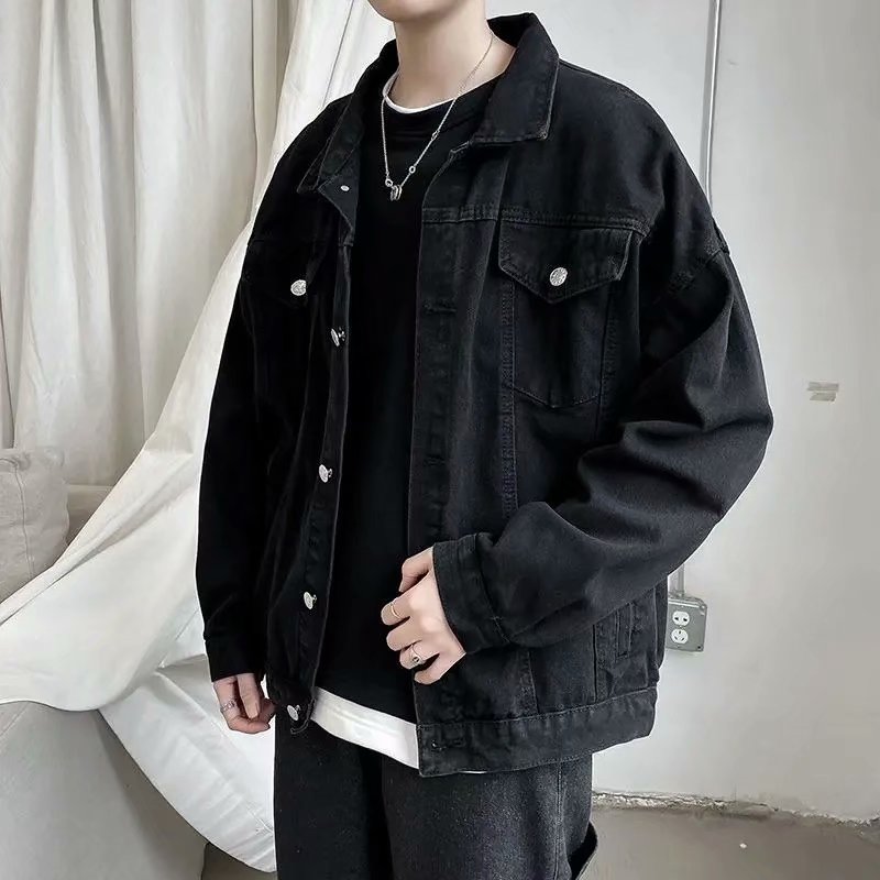 Bomber Jacket Men - Куртка мужская джинсовая короткая, Повседневная ветровка,