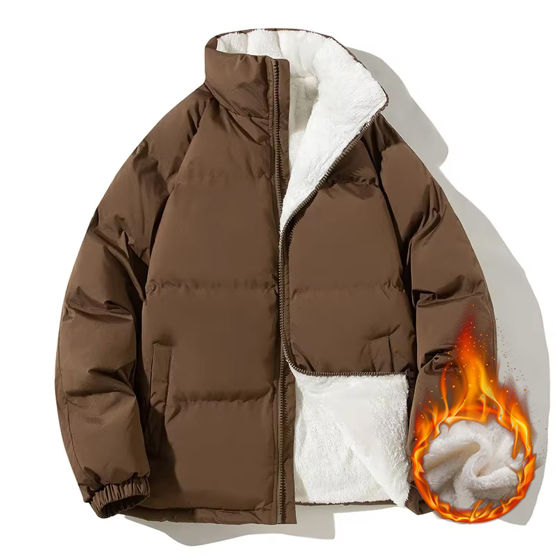 Sherpa Jacket Fleece - Пара стилей, утепленные теплые мужские парки