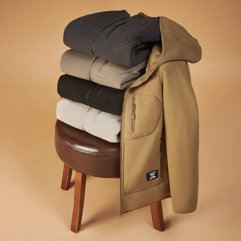 Зимняя утолщенная флисовая кур – обзор и цена Sherpa Jacket Fleece