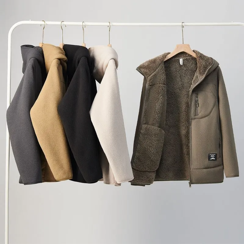 Зимняя утолщенная флисовая кур – обзор и цена Sherpa Jacket Fleece