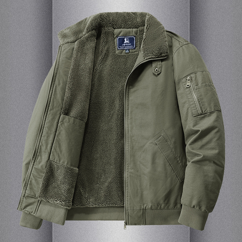 Мужская осенне-зимняя флисовая – обзор и цена Sherpa Jacket Fleece