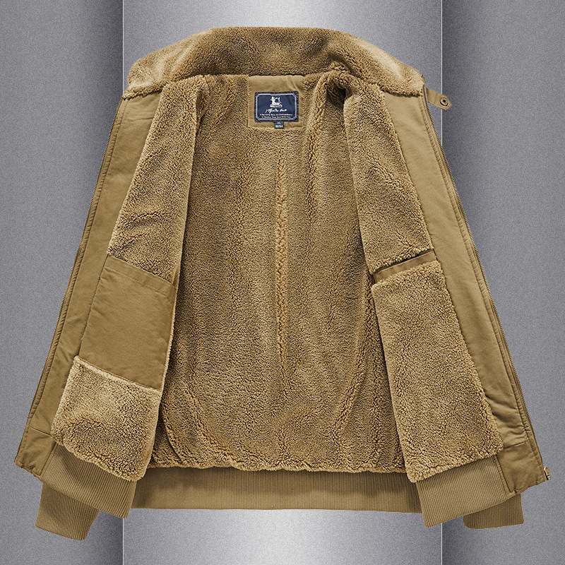Мужская осенне-зимняя флисовая – обзор и цена Sherpa Jacket Fleece