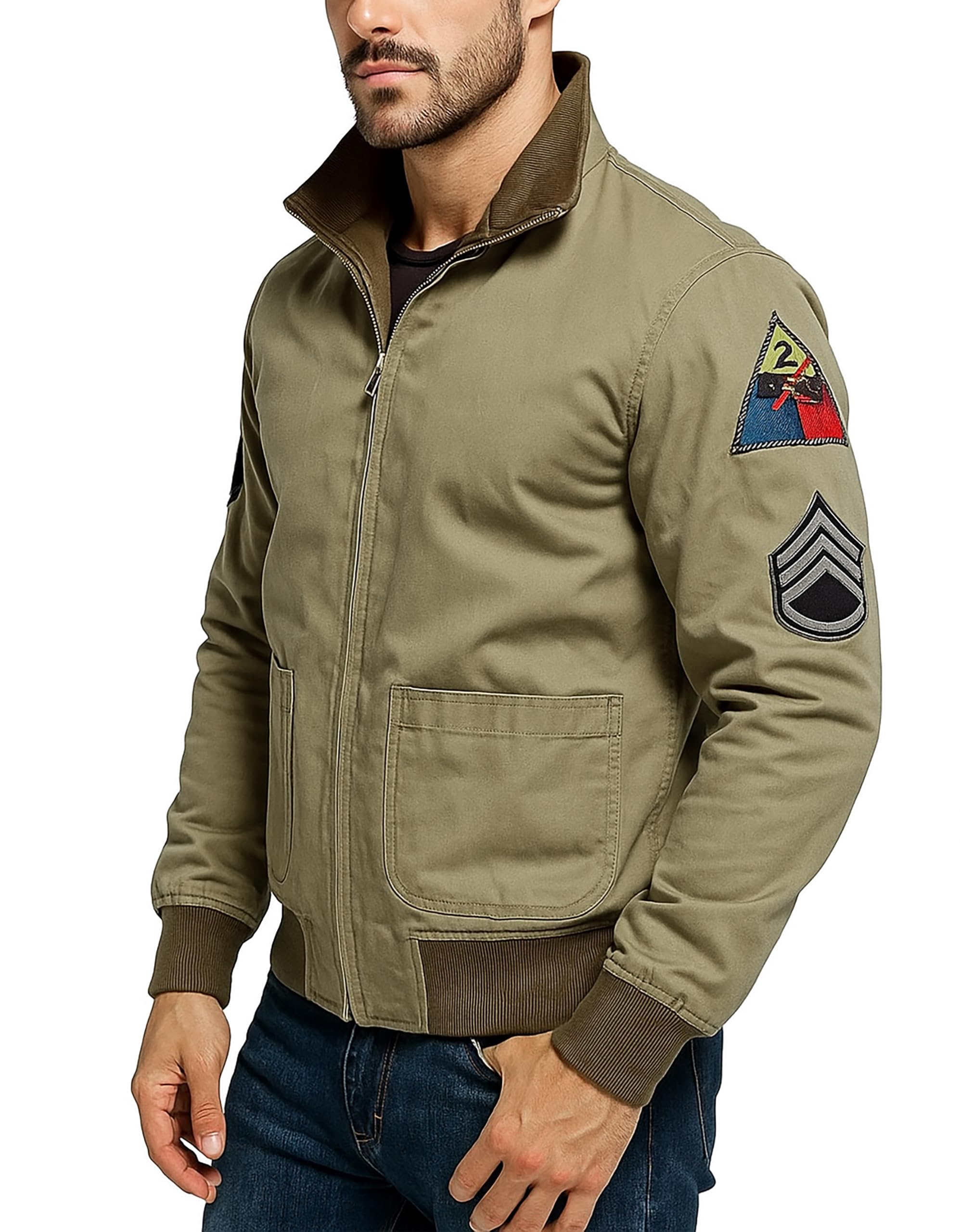 Prime-Fashion Мужская винтажна – обзор и цена Bomber Jacket Men
