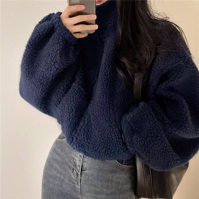 Женская укороченная толстовка  – обзор и цена Sherpa Jacket Fleece