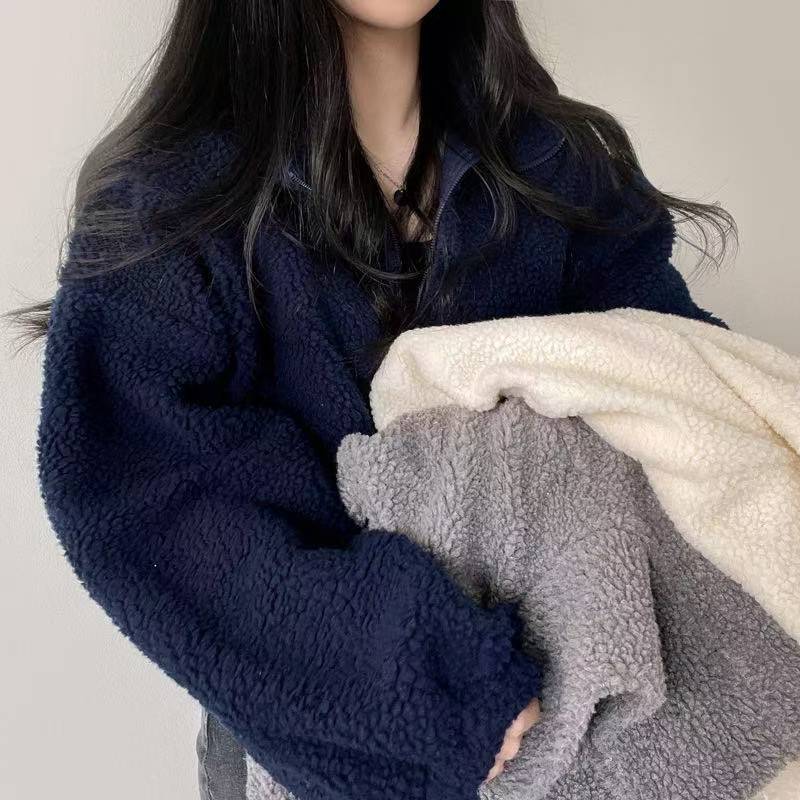Женская укороченная толстовка  – обзор и цена Sherpa Jacket Fleece