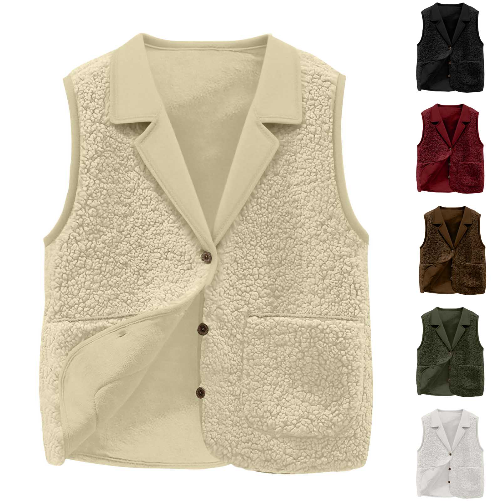 Женский флисовый жилет из шерп – обзор и цена Sherpa Jacket Fleece
